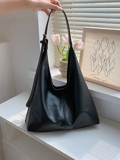 Large Capacity Solid Color Women's Shoulder Bag, Multifunctional Crossbody Bag, Women's Shoulder Tote Bag, Large Capacity Crossbody Tote Bag, Casual Work Bag