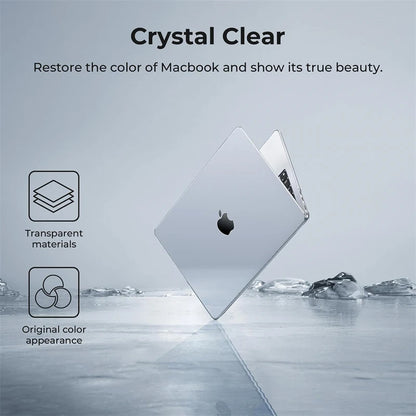 Crystal Clear Laptop Case for Macbook Air 13.6 M4 15 M3 Hard Cover for Mac Book Neo 2026 Pro 13 M1 M2 14 16 Sleeve Accessories