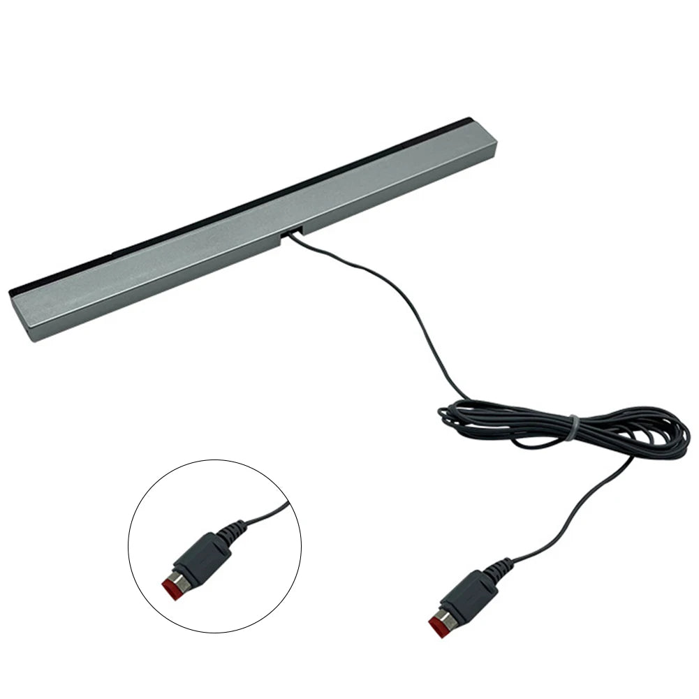 Wired Motion Sensor Receiver with Extension Cord Remote Infrared Ray IR Inductor Bar Wired Remote Sensor Bar for Nintendo Wii