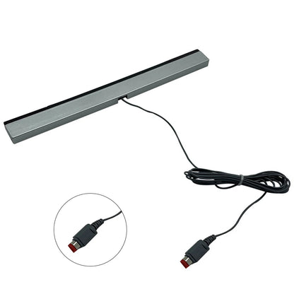 Wired Motion Sensor Receiver with Extension Cord Remote Infrared Ray IR Inductor Bar Wired Remote Sensor Bar for Nintendo Wii