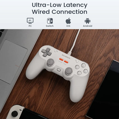 GameSir Tegenaria Lite Wired Controller Gamepad 1000Hz Hall Effect Joysticks Gamepad, Compatible with Switch 2/PC/Android/iOS