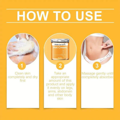 Full Body Fitness Massage Cream, Hot Compress to Tighten Abdominal Muscles