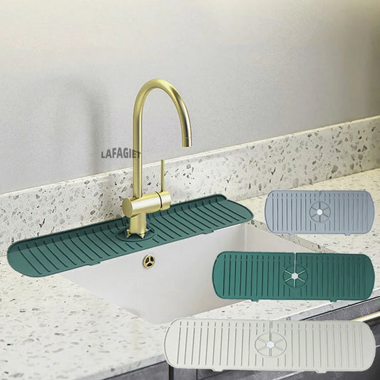 Silicone Drainage Pad Bathroom Kitchen Faucet Drip Mat Wash Basin Sink Splash Proof Draining Pad Table Heat Insulation Protector