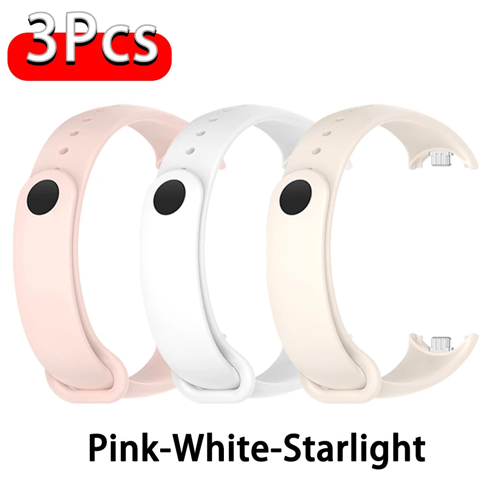 Silicone Strap for Xiaomi Mi Band 10 9 8 Strap NFC Sport Bracelet Wristband pulseira correa Xiaomi Smart Band 10 9 8 Accessories