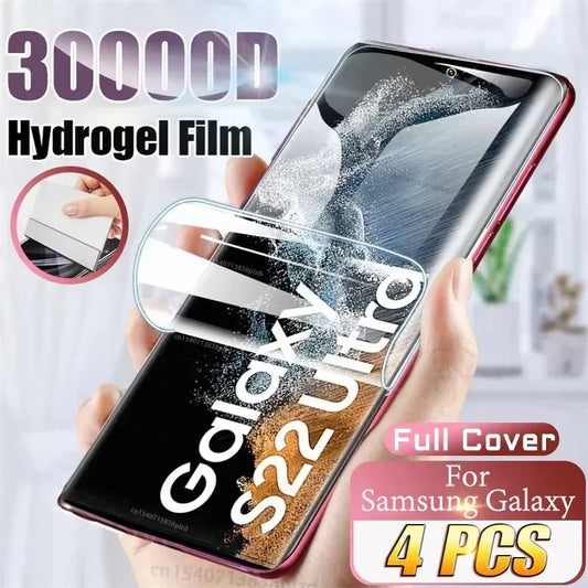 Hydrogel Screen Protector 4-Pack Samsung Galaxy