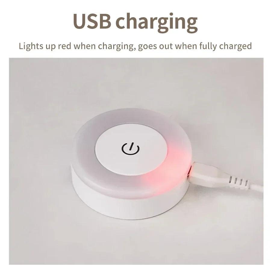 Rechargeable Dimmable LED Night Light – Touch Switch, Magnetic Mount