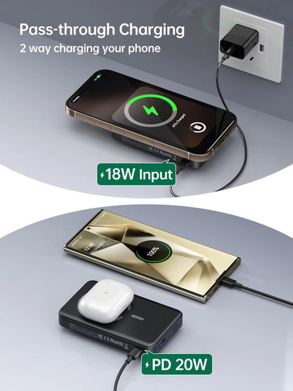 for Magsafe Battery Pack Portable Charger for Apple Watch Ultra/9/8/7/6/5 Wireless Power Bank For iPhone 15/14/13/12 Series