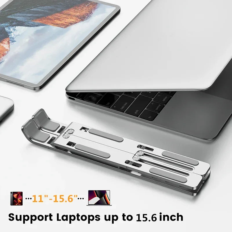 Adjustable Aluminum Laptop Stand Foldable Non-Slip Holder