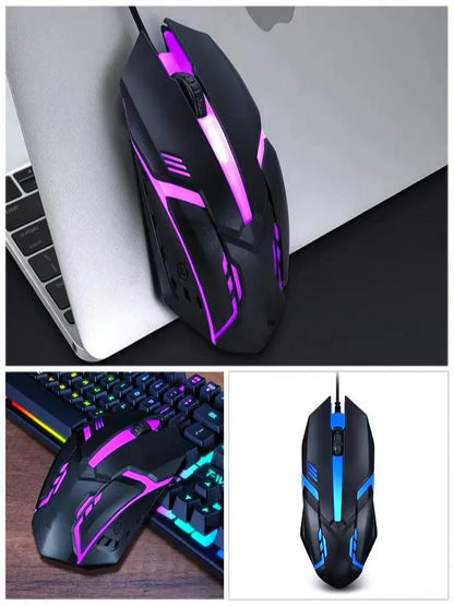 20251 PC ITLY M01 Sports LED Luminous Backlit USB Wired Gaming Mouse for Desktop PC Laptop Office Computer Gaming Mouse