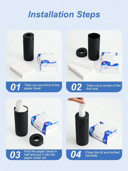 1Pc Car Tissue Box with Emergency Window Breaker – ABS Material, Universal for All Cars, SUVs and Trucks