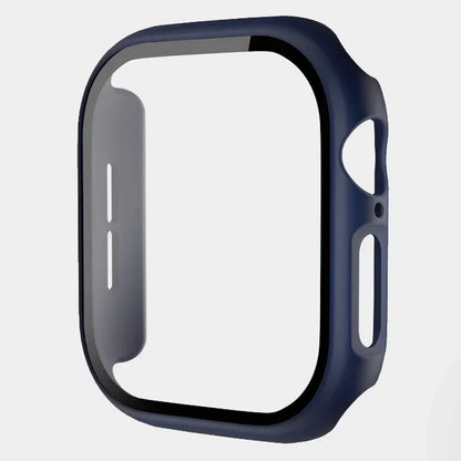 Tempered Glass+Case For Apple Watch 38-40mm 41mm 42mm 44mm 45mm 46mm Screen Protector Protective Cover iWatch 11 10 8 7 9 6 SE 5
