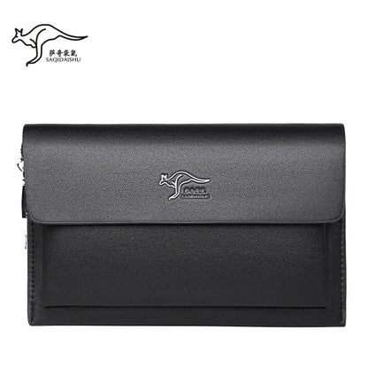 2026 NEW Men's Clutch with Magnetic Buckle and Multiple Card Slots, Large Capacity Wallet Made of Coded Lock PU Leather Men Bag