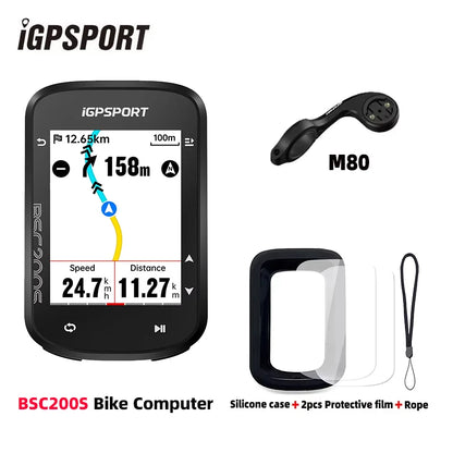 iGPSPORT BSC200S GPS Bike Computer 2.4" Colorful Screen Wireless Bicycle Speedometer Cycling Odometer Bluetooth ANT+