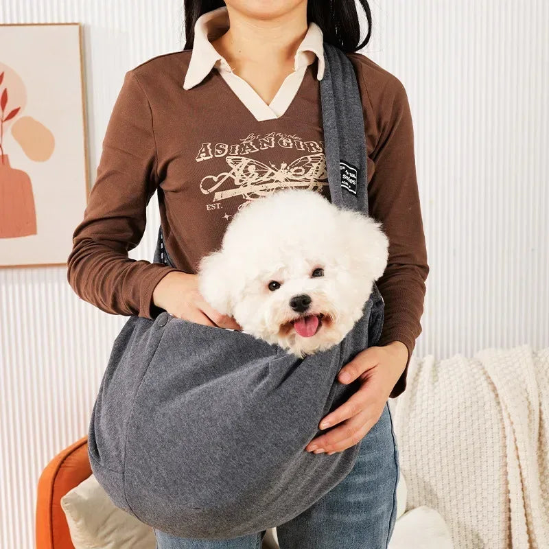 Comfortable Pet Crossbody Shoulder Bag Outdoor Travel Portable Cat Puppy Sling Carrier Bag Dog Carrying Supplies - Urbizia