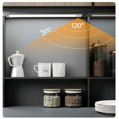 LED Cabinet Light USB Type-C Rechargeable Motion Sensor Led Lamp for Kitchen Wardrobe Cabinet Lighting 20cm/30cm/40cm/50cm/60cm - Urbizia