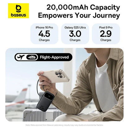 Baseus 22.5W 10000/20000mAh Built-In Cable Power Bank