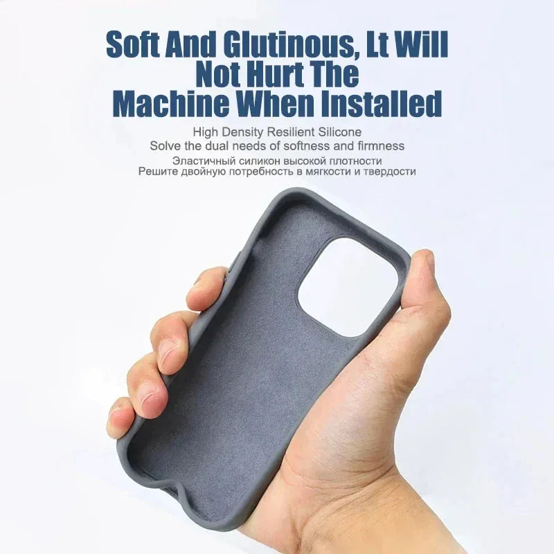 Original Liquid Silicone Shockproof Case for APPLE iPhone 11 12 13 14 15 16 17 Pro Max Cases for iPhone 17 Air Phone Back Cover