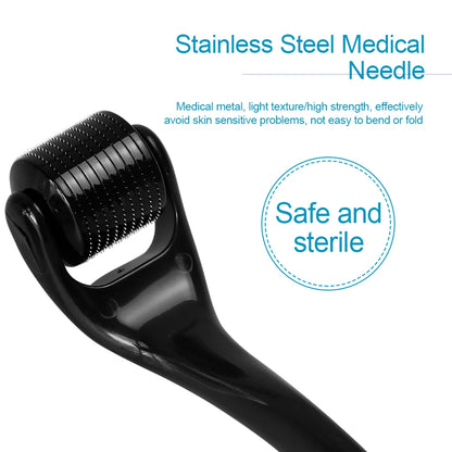 2026Derma Roller for Facial Body Hair Growth.540 Needles, Micro Face Roll Tool, Skin Beard,0.2mm, 0.25mm, 0.3mm 2026Derma Roller for Facial Body Hair
