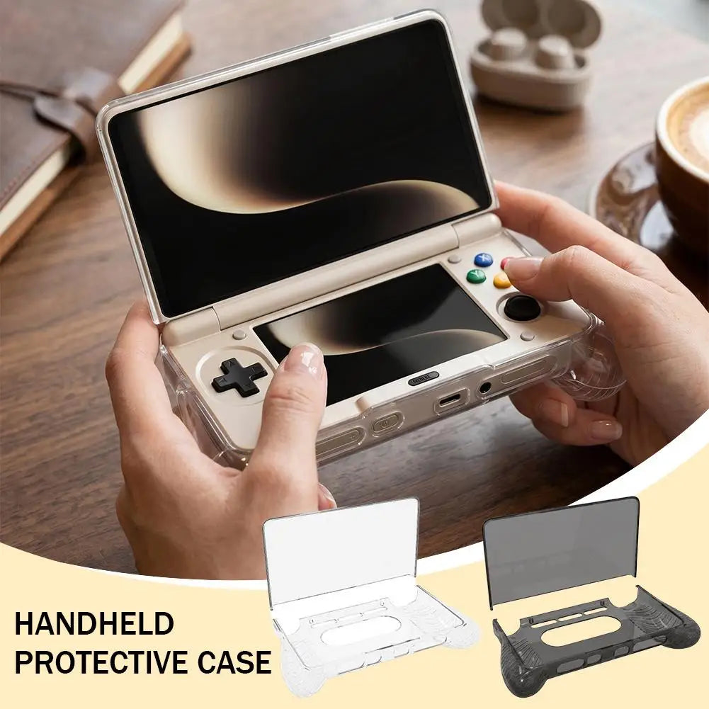 TPU Clear Caes Protective Set For AYN THOR Gaming Accessories Game Console Soft Flip Shell Anti Fall Grip Case Shell Grip Bag