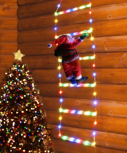 LED Santa Claus Climbing Ladder Lights – 1.5M / 3M USB Powered