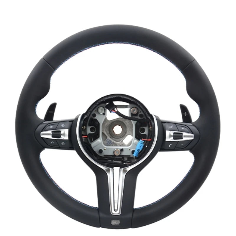 Leather Steering Wheel For BMW F20 F21 F22 F23 F32 F06 F12 F01 F02 F30 F31 F34 F10 F11 F07 1 3 5 7 Series Parts Racing Wheel