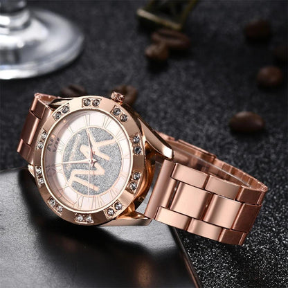Luxury Women's Watch Fashion 2025 Diamonds TVK Quartz Watch Business Stainless Steel Gold Ladies Clock Gift Wristwatch