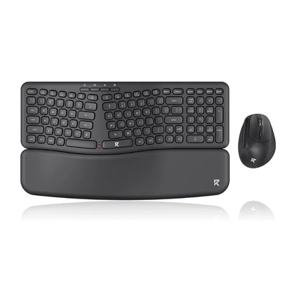 Redragon BS7162 Wireless Keyboard and Mouse Combo, 108 Keys 2.4Ghz Wireless Low-Profile Membrane Keyboard