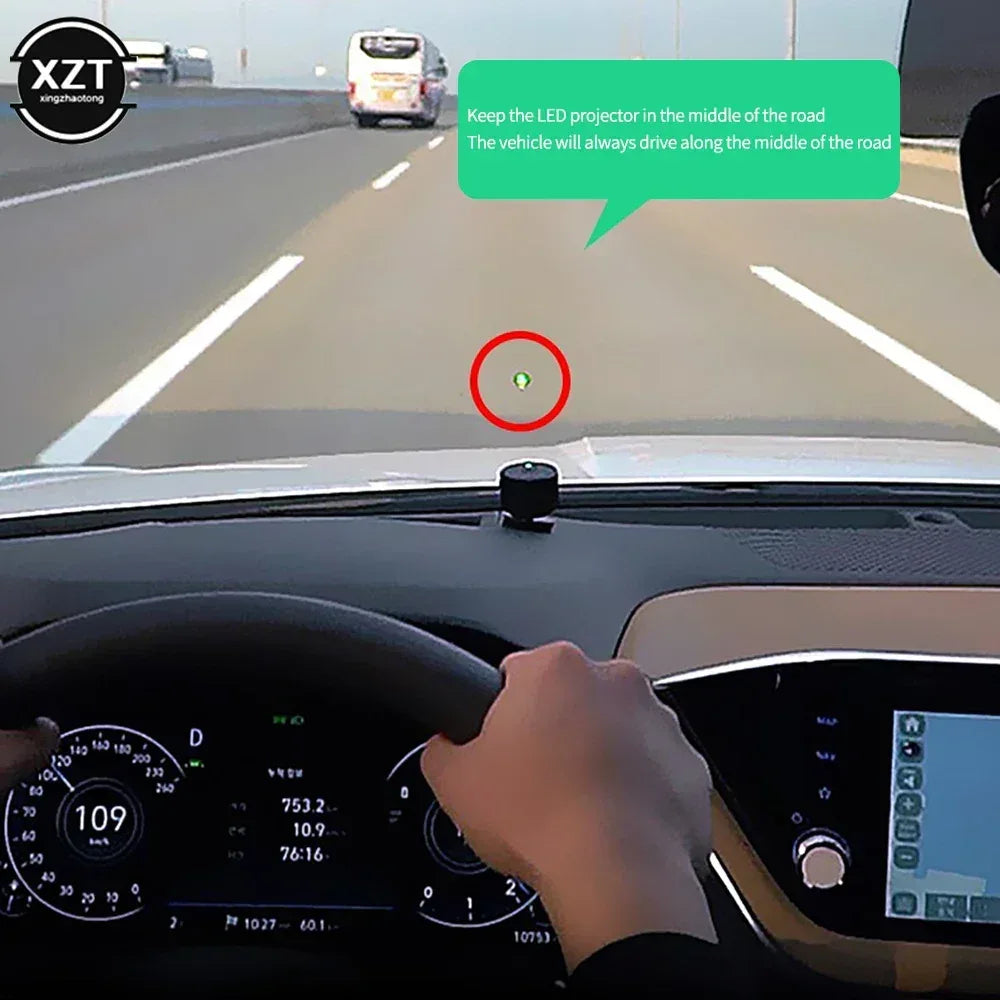 Car Lane Departure Warning Assist System LED Projection Light Anti-collision Car Safety Driving Universal for Cars SUV Truck - Urbizia
