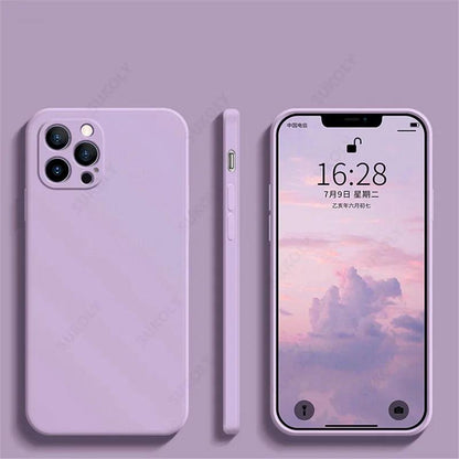 Shockproof Liquid Silicone Case for iPhone Slim TPU Cover