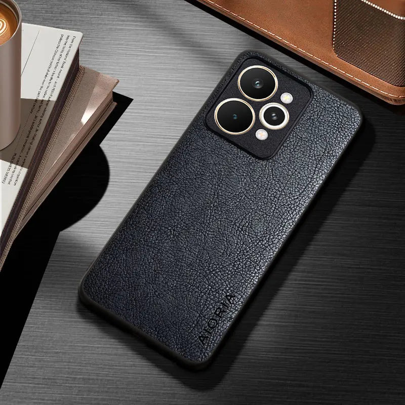 for Realme 15 Pro 5G Case funda Luxury Vintage Leather coque Elegant Phone cover for realme 15t case capa
