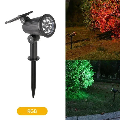 Solar Spotlight Outdoor Waterproof Spotlight with Adjustable Brightness Suitable for Garden Backyard Lane Courtyard Decoration