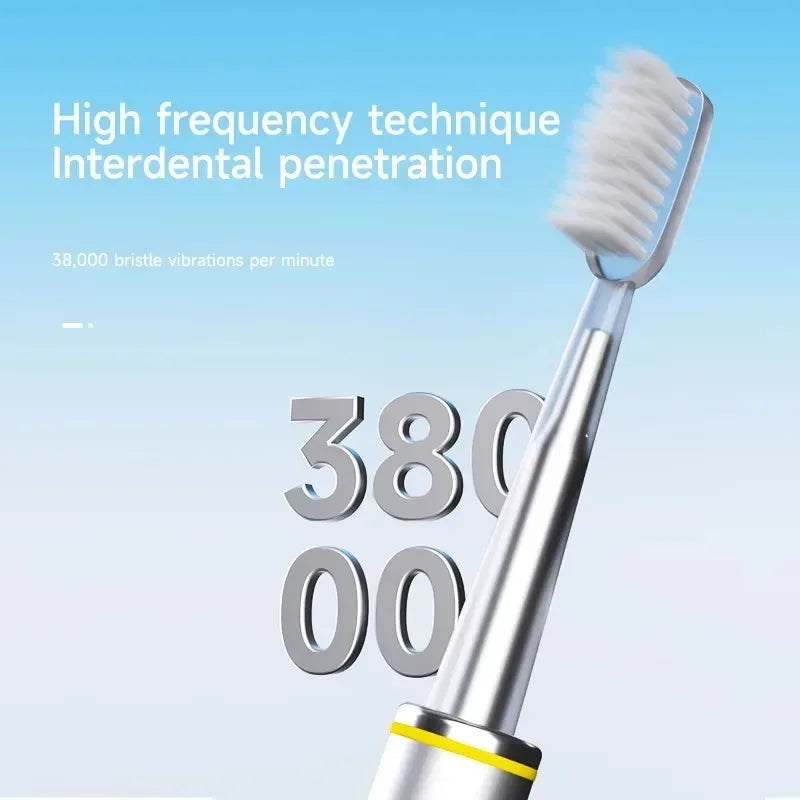 Electric Toothbrush Mental Thin Brush Body Specially for Women Pure Wisdom Beauty Soft DuPont Bristle - Urbizia