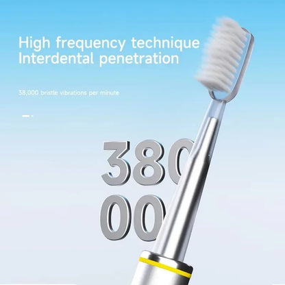Electric Toothbrush Mental Thin Brush Body Specially for Women Pure Wisdom Beauty Soft DuPont Bristle - Urbizia