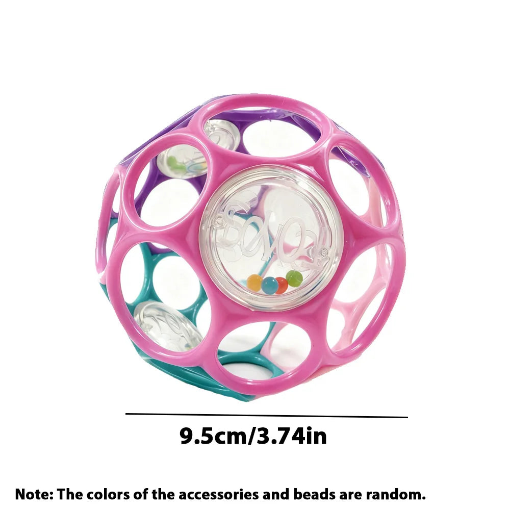 Soft Baby Grasping Rattle Ball with Bell – Early Education Sensory Toy
