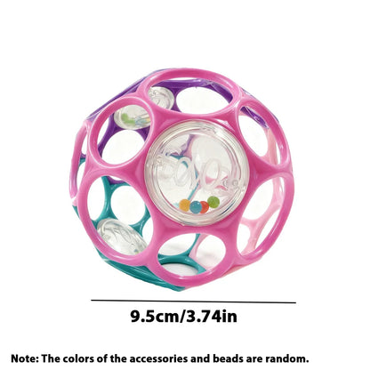 Soft Baby Grasping Rattle Ball with Bell – Early Education Sensory Toy