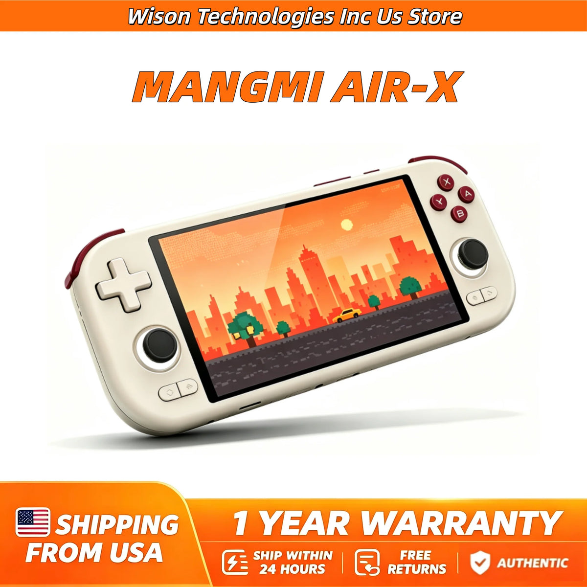 MANGMI AIR X Handheld Game Console Qualcomm Snapdragon 662 5.5'' Touch screen Android 14 15W Fast Charging RGB WIFI 5 5000mAh