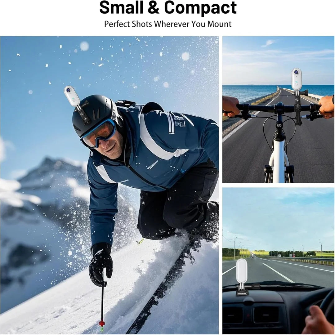 Mini 4K Pocket Magnetic POV Vlog Cam Portable Body Chest Recorder Wireless WiFi Waterproof Action Camera Helmet Bicycle Sports