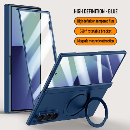 For Samsung Galaxy Z Fold 7 Case Luxury Magsafe Ring Stand Magnetic Protective Back Cover case For Z Fold 7 Sleeve