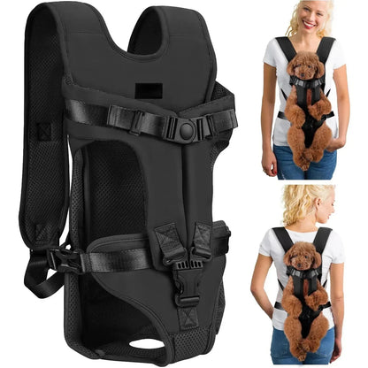 Dogs Carrier Backpack Thickened Sponge Pet Front Dog Carrier Backpacks Outdoor Portable Adjustable Hands Free Dog Backpack - Urbizia