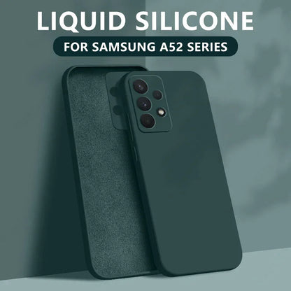 Liquid Silicone Case For Samsung Galaxy S24 S25 FE S26 S23 S22 Ultra Plus S25 Edge A57 A37 A56 A17 A16 A36 A54 A55 5G Soft Cover