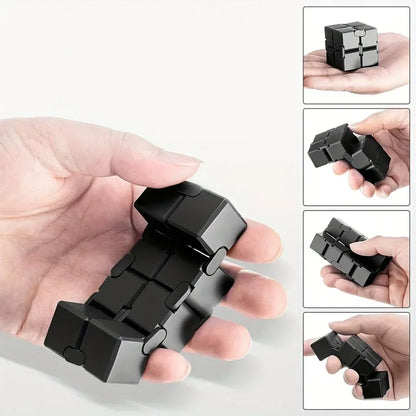 Infinity Cube Sensory Fidget Toy, EDC Fidgeting Game for Kids and Adults, Cool Mini Gadget Best for Stress and Anxiety Relief