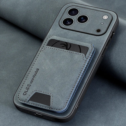 Luxury Synthetic Leather Card Bag Holder phone Case for iPhone 17 16 E 15 13 14 Pro Max Leather Card Slot Bag Protective Cover