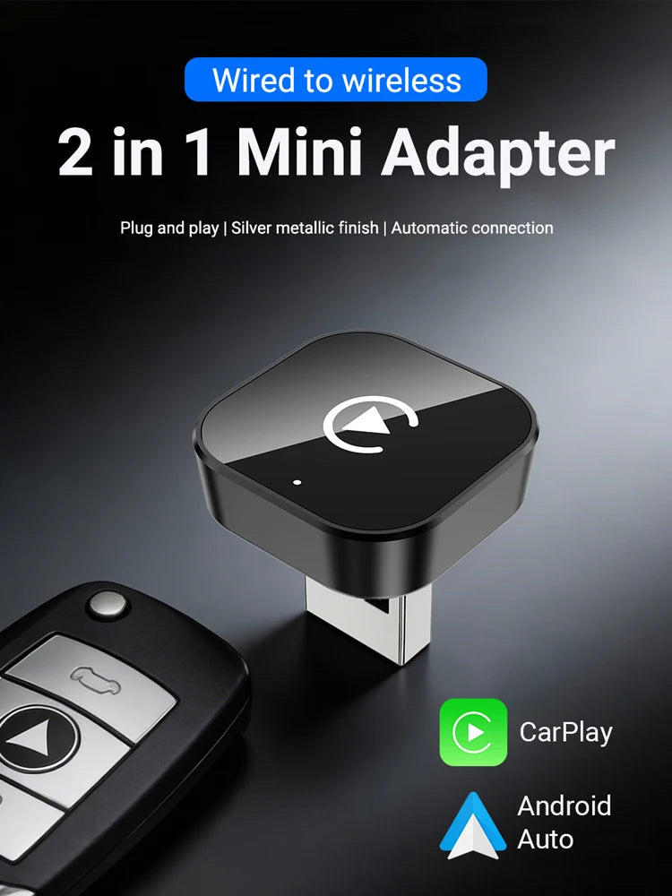 XUDA Carplay Android Auto Wireless Adapter Smart AI Box Car OEM Wired Android Auto To Wireless USB Dongle for Toyota Volvo