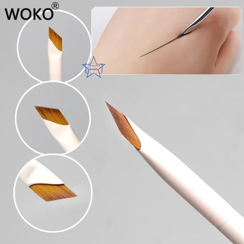 Ultra Thin Angled Eyeliner Brush Precision Detail Makeup Brush