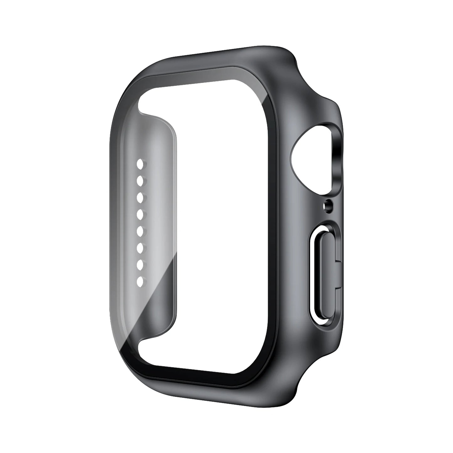 Tempered Glass+Case For Apple Watch 38mm 40mm 41mm 42mm 44mm 45mm 46mm Screen Protector Protective Cover iWatch 10 8 7 9 6 SE 5