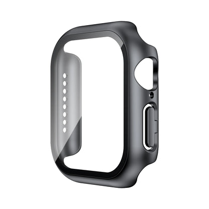 Tempered Glass+Case For Apple Watch 38mm 40mm 41mm 42mm 44mm 45mm 46mm Screen Protector Protective Cover iWatch 10 8 7 9 6 SE 5