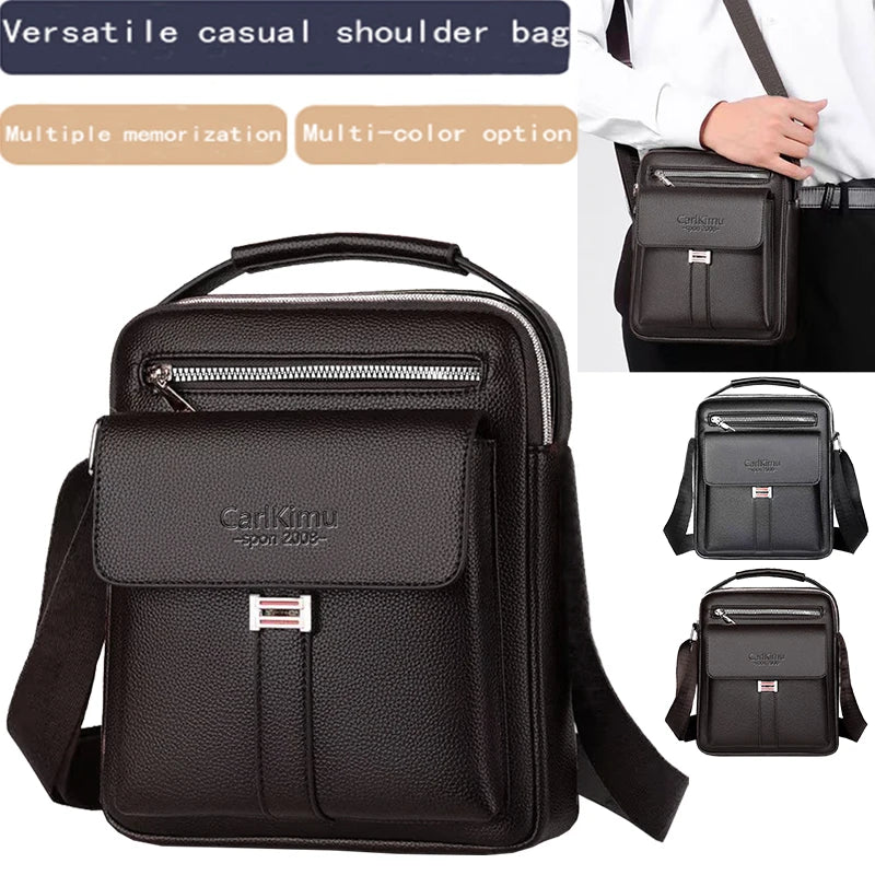 Everyday Versatile Rider Mini Leather Shoulder Bag Detachable Strap Portable Crossbody for Motorcycle Weekend Trips