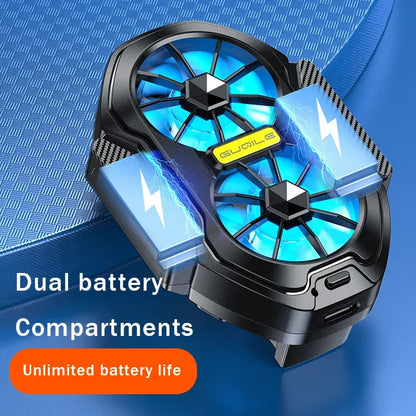 FS01 Dual Fan Mobile Phone Cooler with Battery Fast Heat Relief
