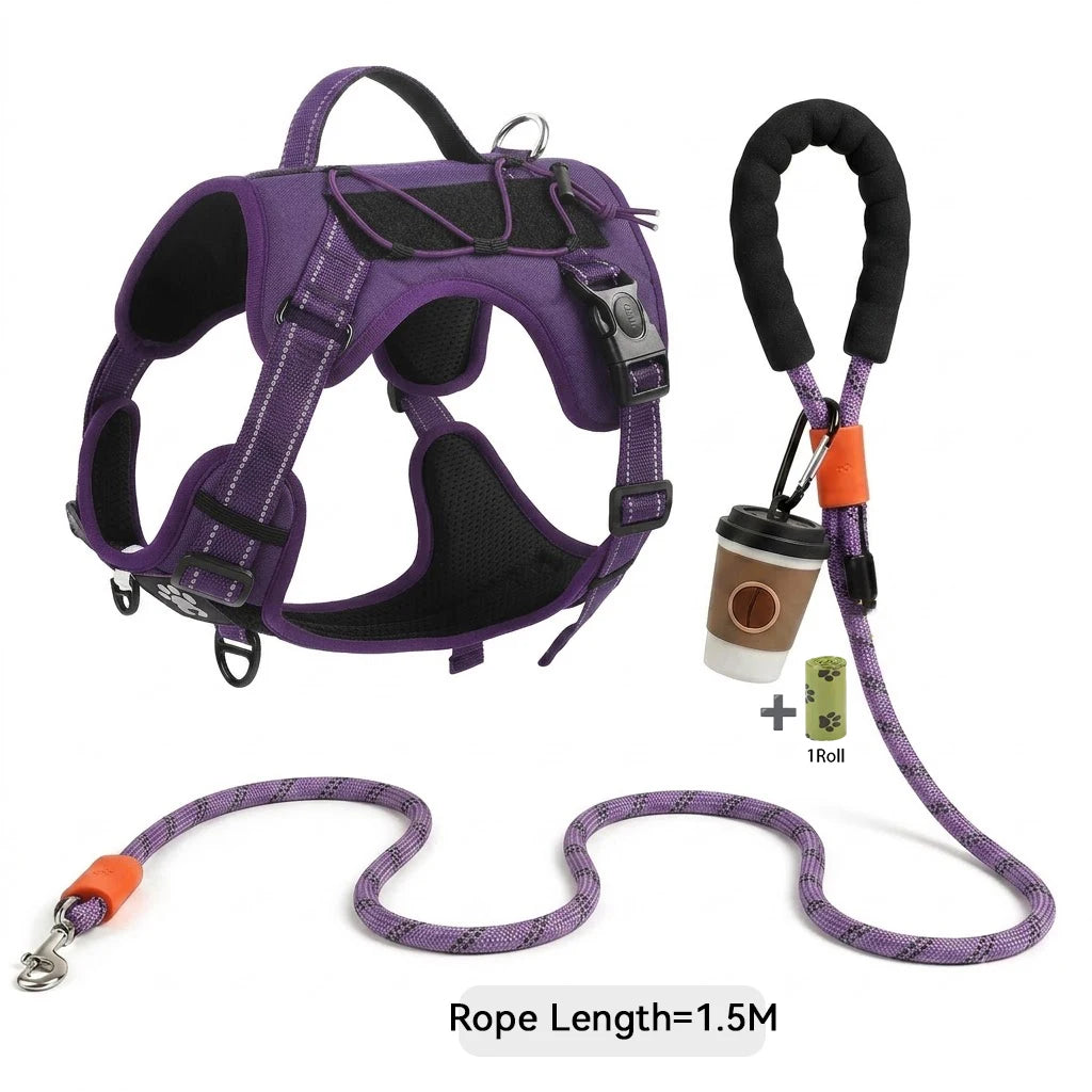Reflective No-Pull Tactical Dog Harness