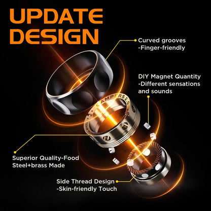 Discreet Magnetic Fidget Ring for Stress & Anxiety Relief